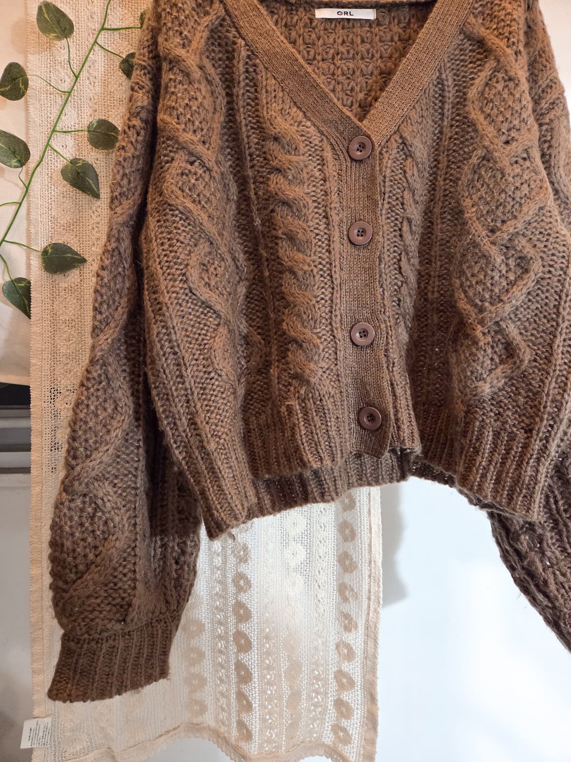 초코 아방핏 가디건 상품이미지2