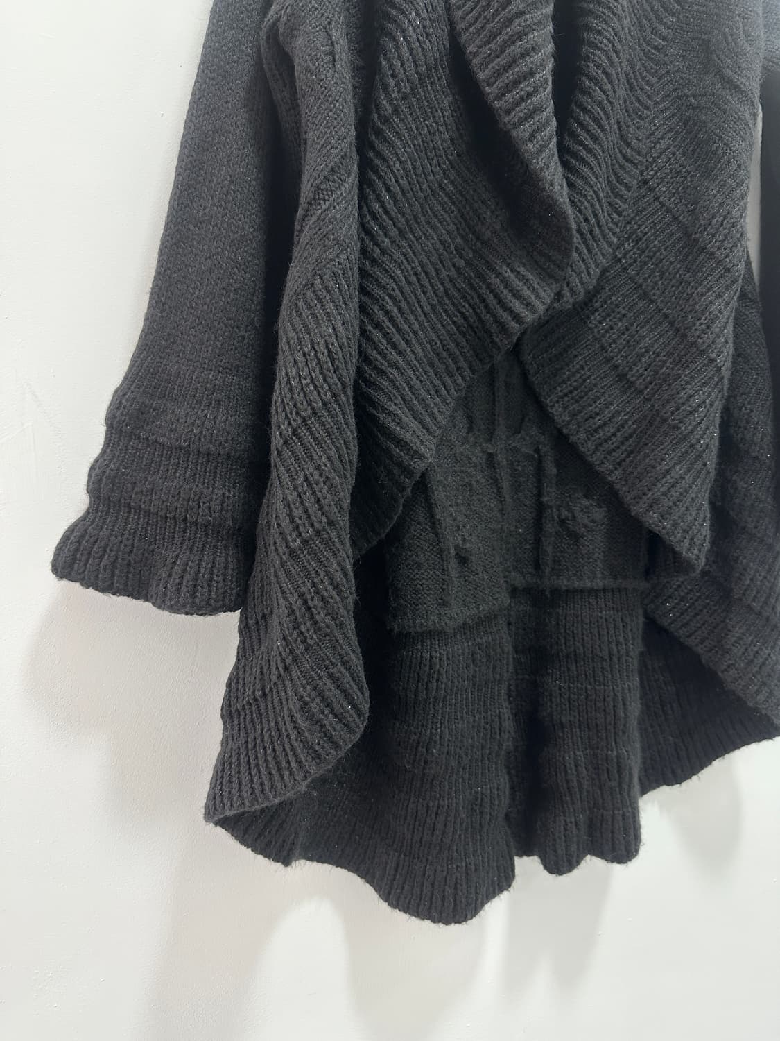 Black fairy grunge flare sleeves drape  상품이미지7