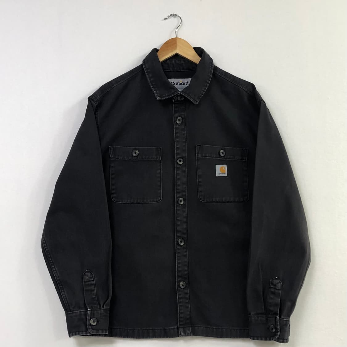 105 칼하트 블랙 데님 워크 셔츠자켓 상품이미지2