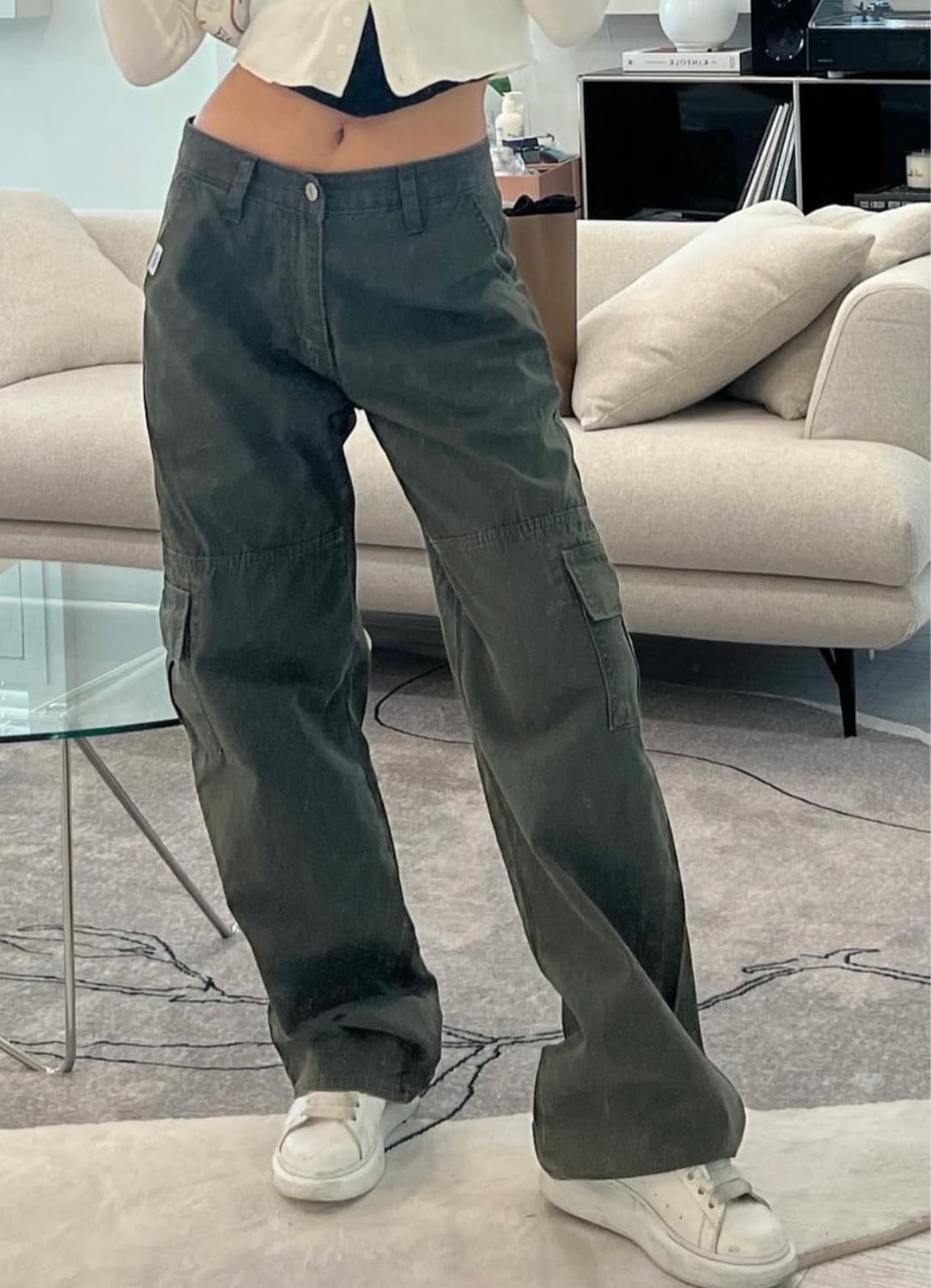 새상품) 채일리더라벨 카고 팬츠 바지 애즈이프캘리 글로니 세릭 상품이미지1