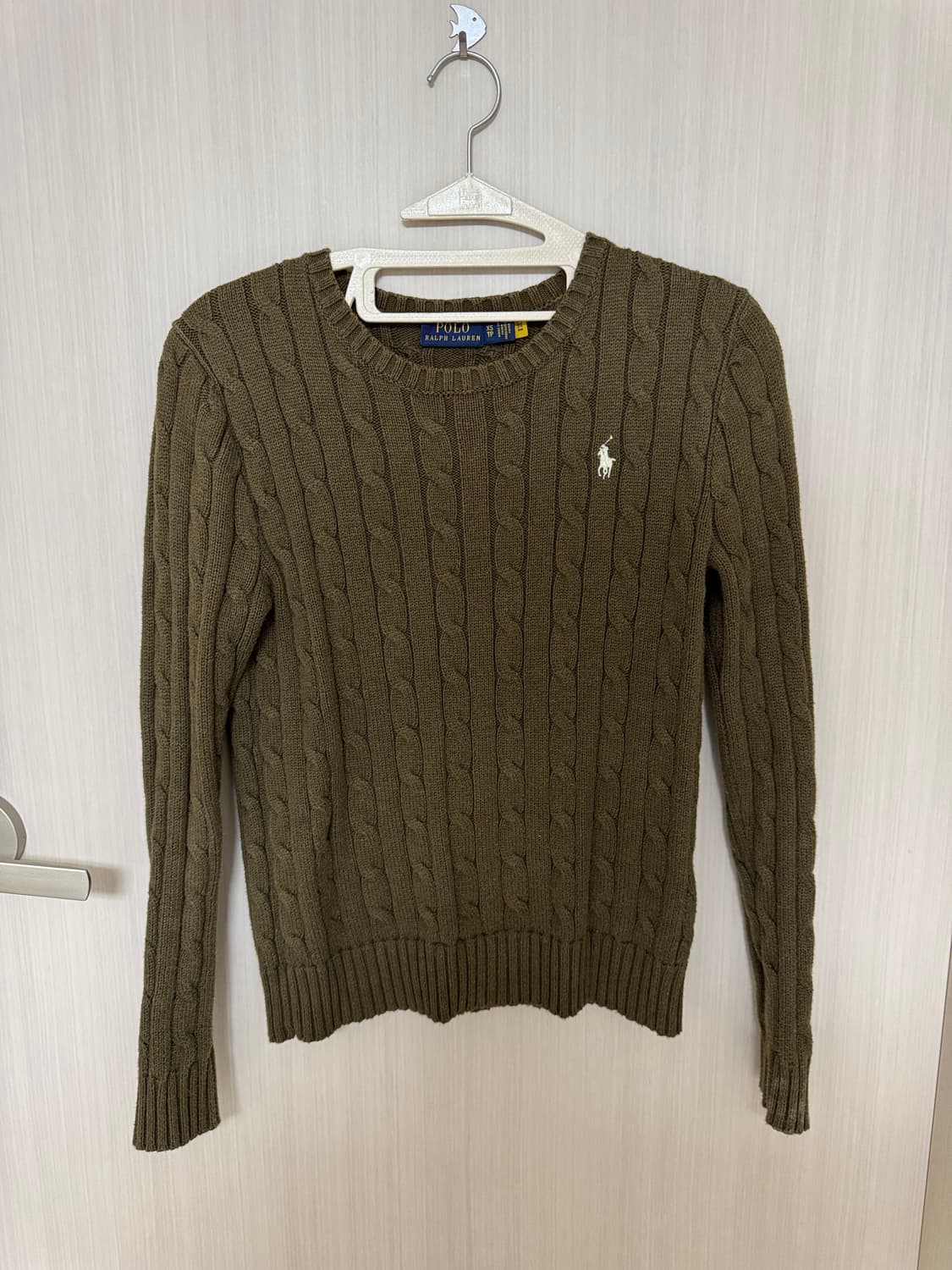 폴로 여성용 꽈배기 니트 상품이미지1