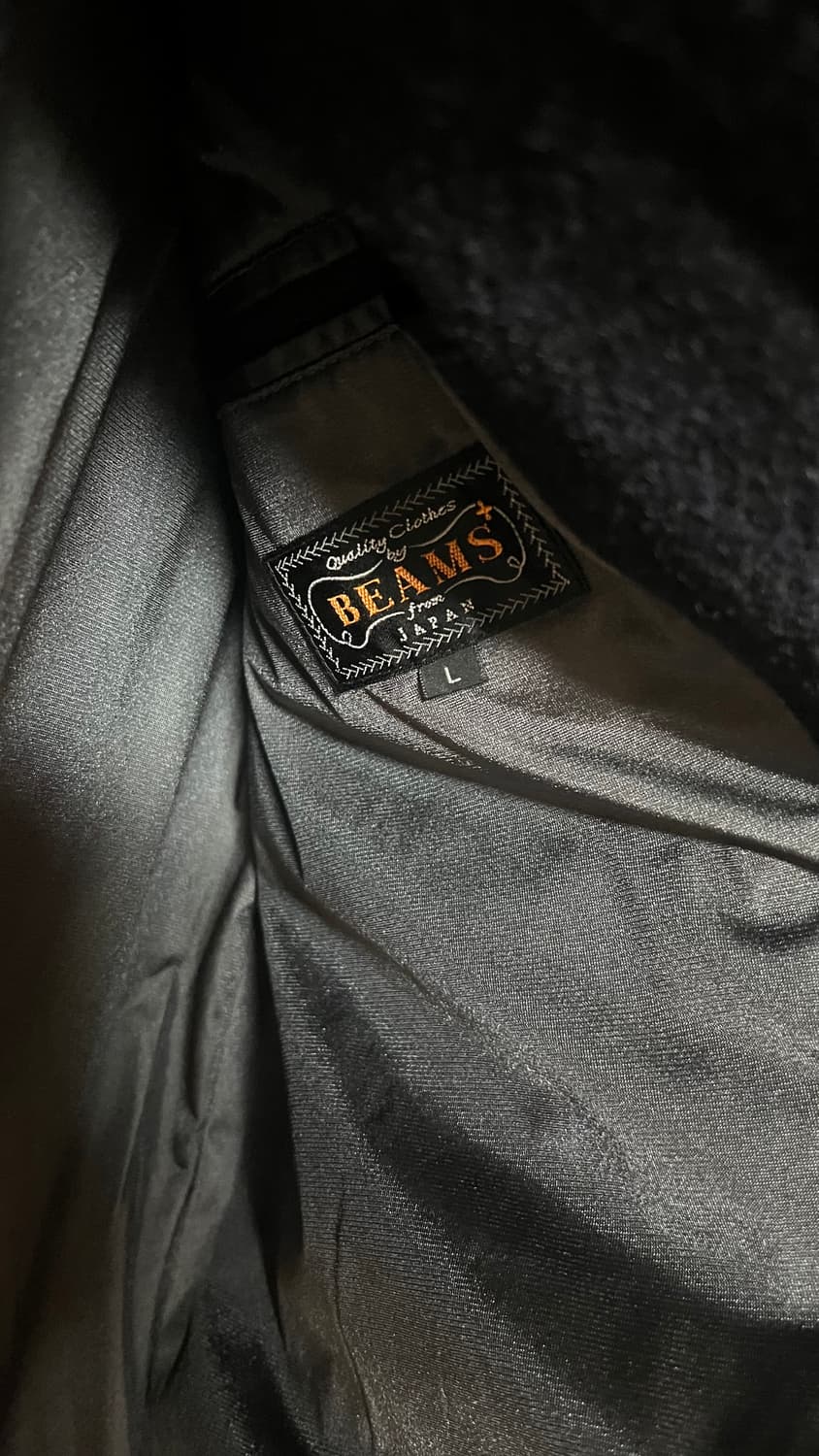 빔즈플러스 해리스트위드 발마칸 코트 네이비 L 상품이미지4