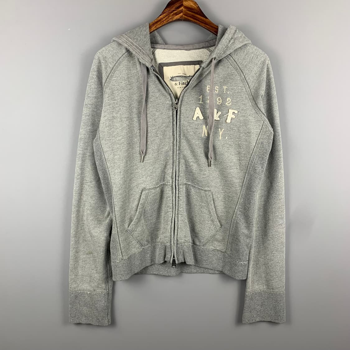아베크롬비 y2k 와투케 그레이 후드집업 상품이미지2