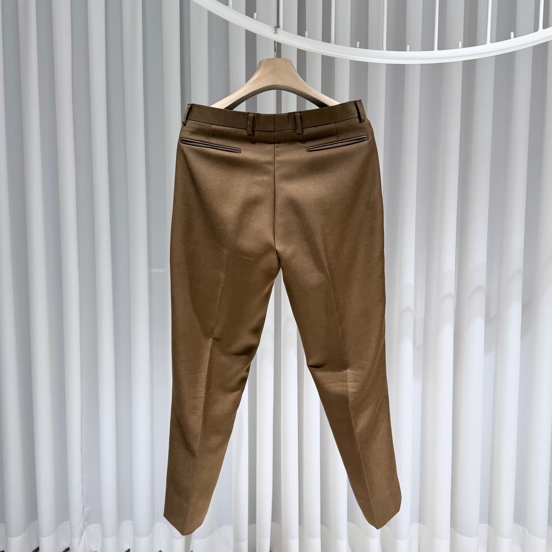 52 / 48 디올 브라운 울 혼방 벨트 남성 정장 셋업 상품이미지8