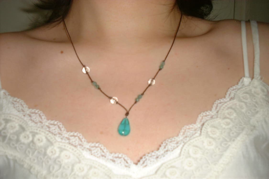 Emerald beads necklace 에메랄드 비즈 목걸이 상품이미지3