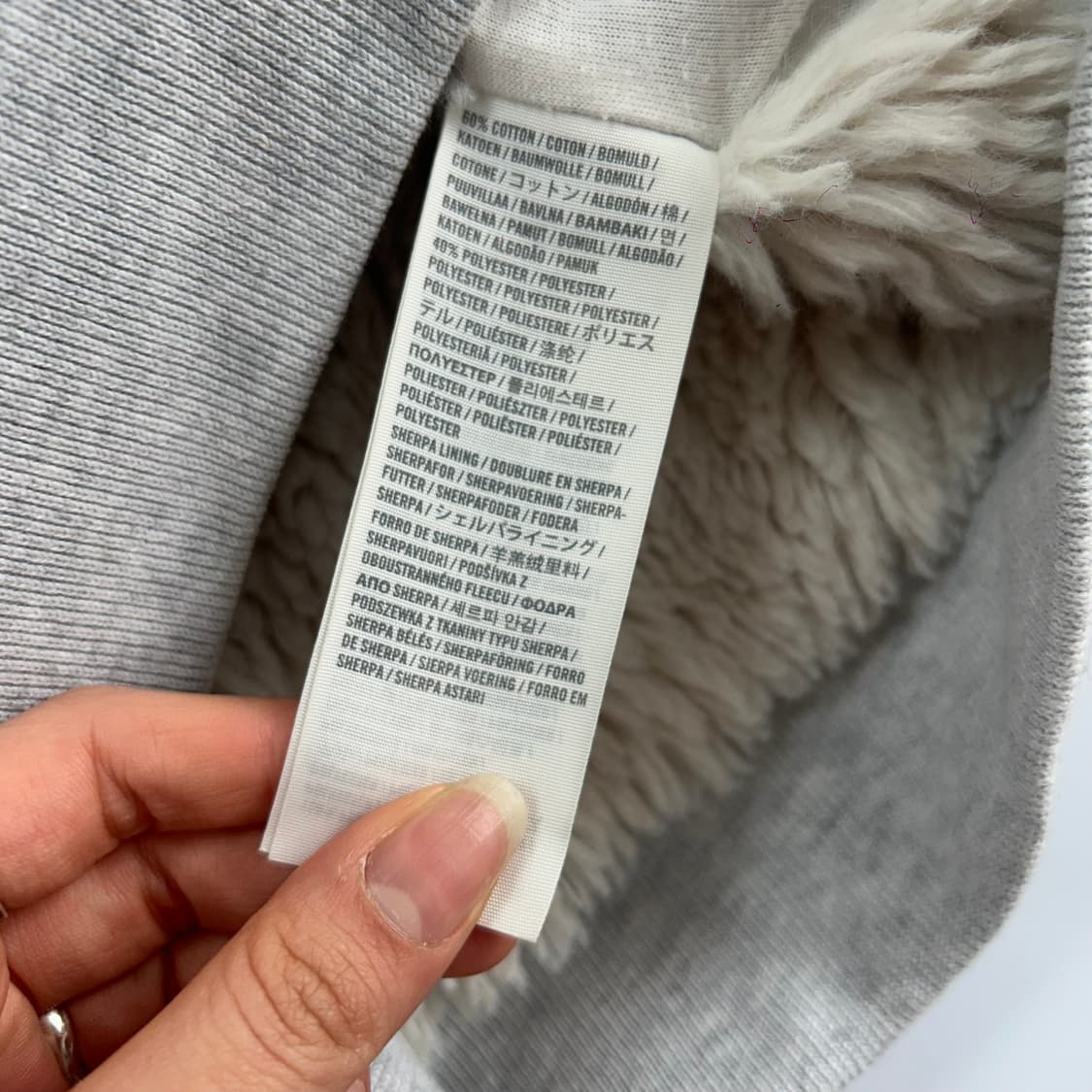 Abercrombie 아베크롬비 퍼 안감 멜란지 후드집업 상품이미지6