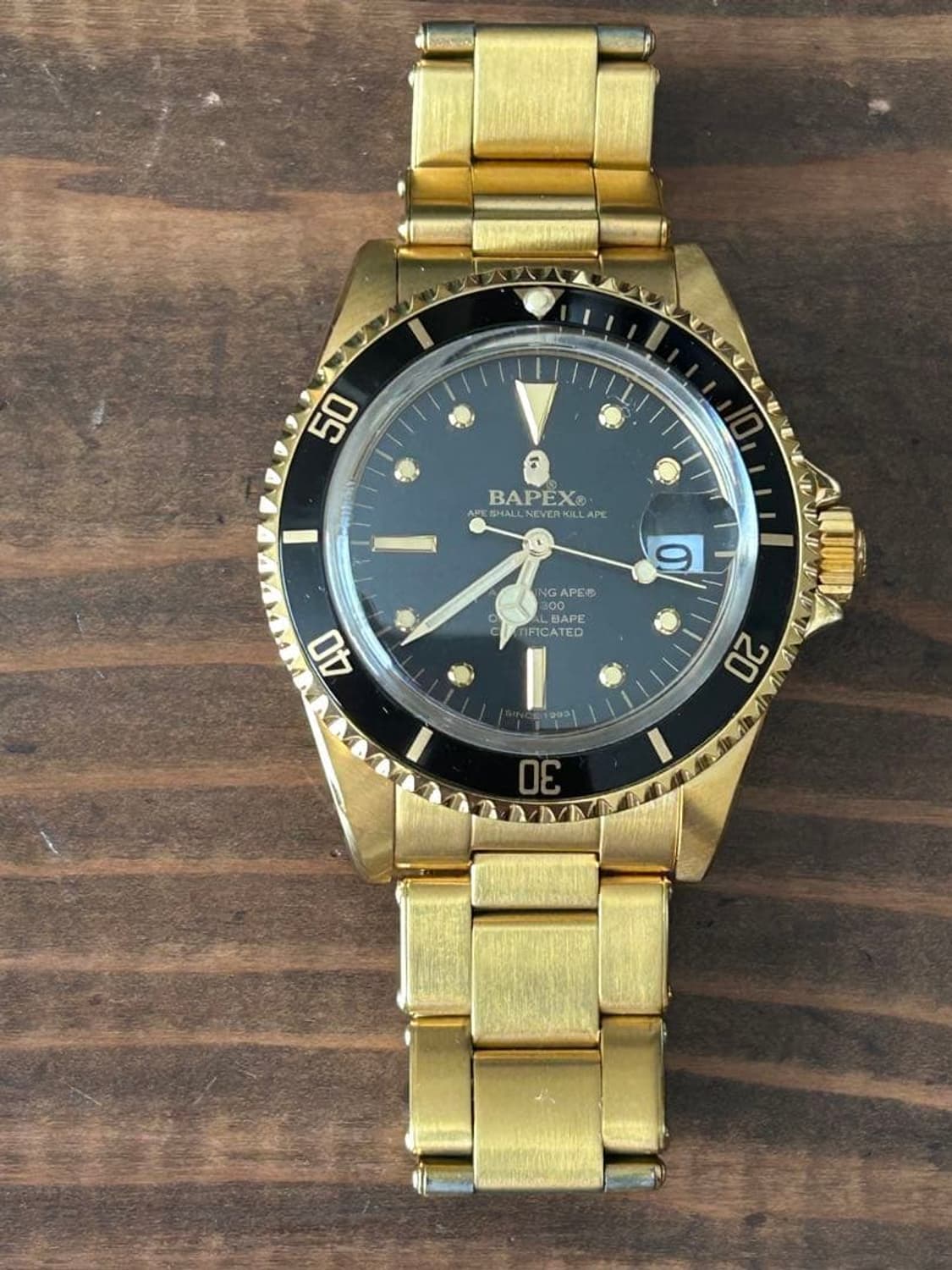 베이프 베이펙스 타입 1 골드 시계 상품이미지2