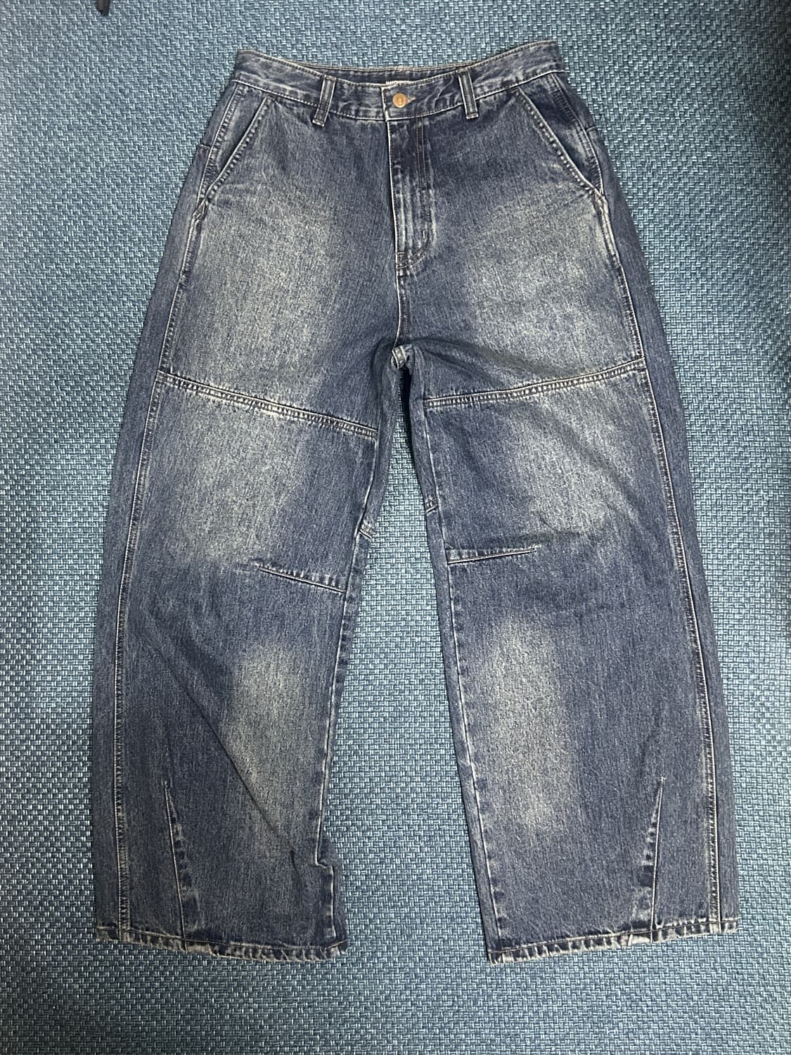 해칭품 와이드 라인 데님 상품이미지1