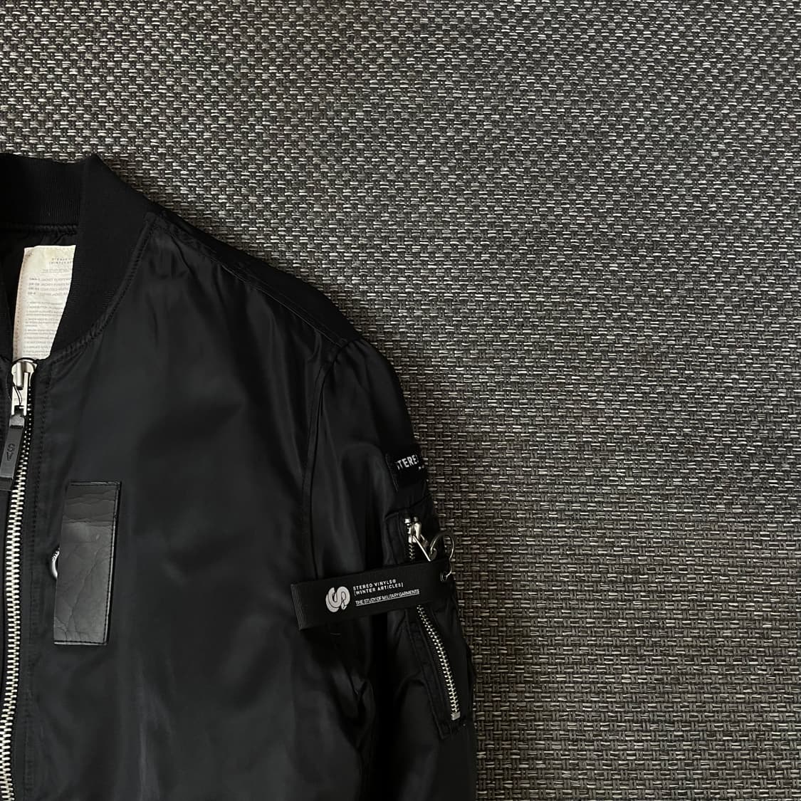 스테레오 바이널스 블랙 사이드 포켓 블루종 자켓 M 상품이미지3