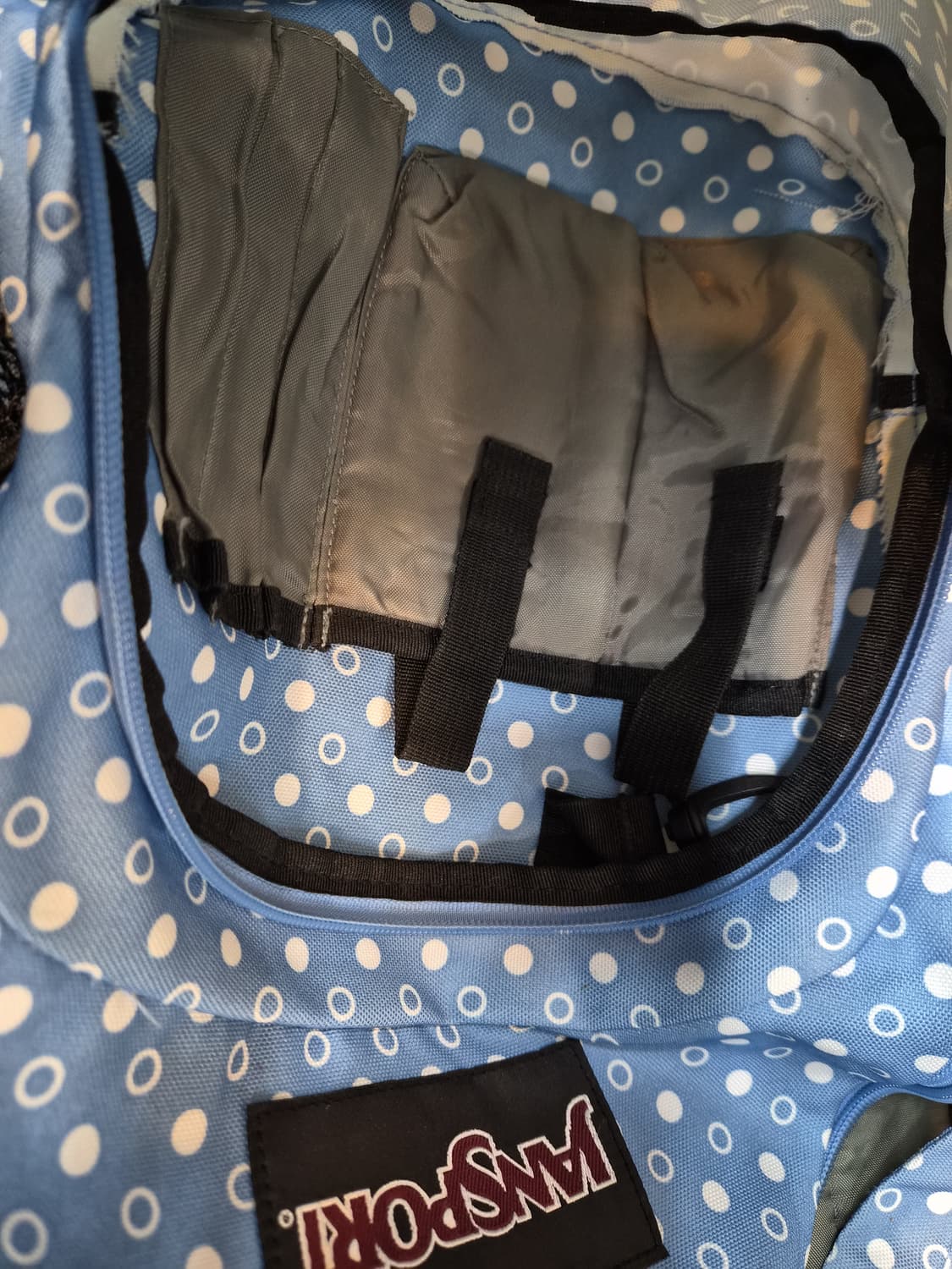 Y2K 잔스포츠 도트 백팩 / 파스텔 블루/희귀 도트 잔스포츠 백팩” 상품이미지8