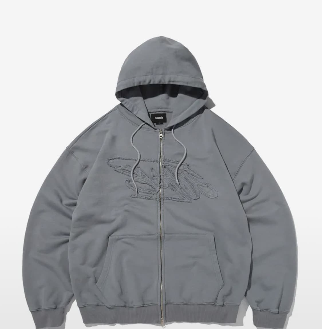 스웨이드 후드집업 상품이미지1