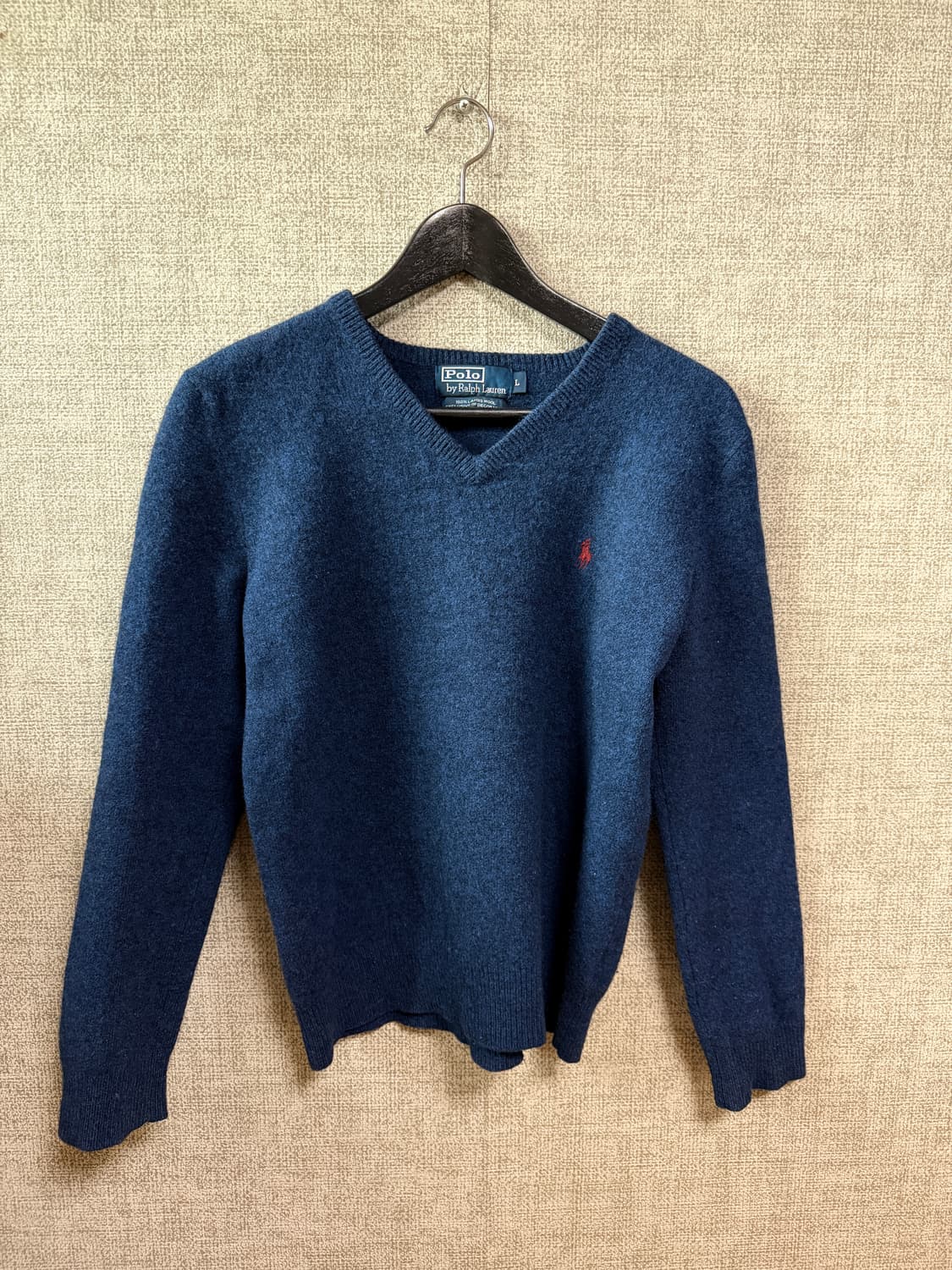 폴로 POLO 램스울 100% 여성 브이넥 니트 스웨터 상품이미지2