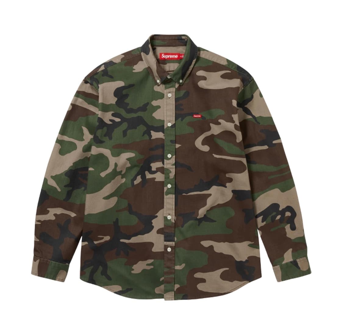슈프림 스몰 박스 데님 셔츠 우드랜드 카모 상품이미지3