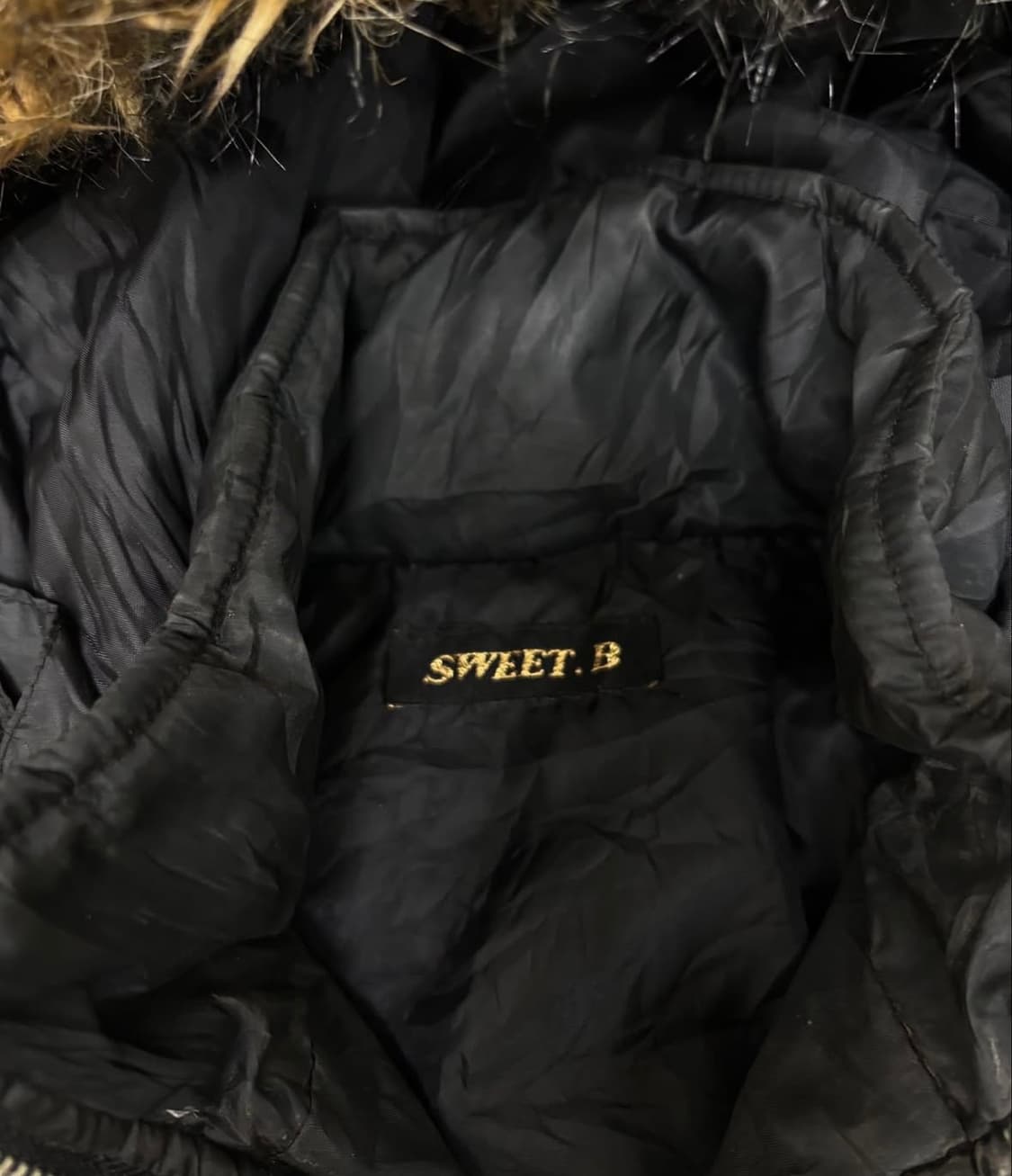 SWEET.B 퍼후드 패딩 상품이미지2