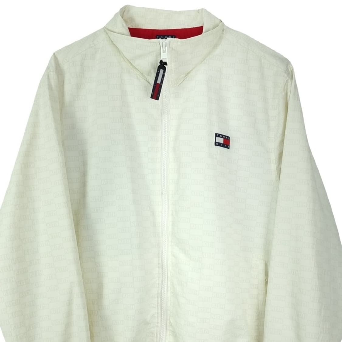 [타미힐피거 X 키스] 빅로고 모노그램 바람막이 자켓 화이트 P01397 상품이미지4