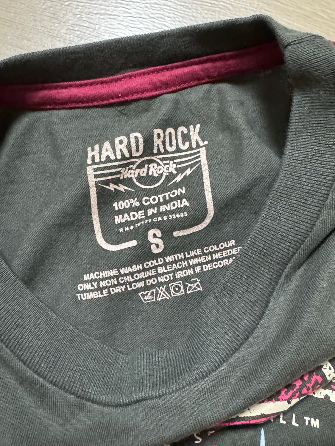 하드락카페 트윈기타 반팔 (S) 상품이미지4