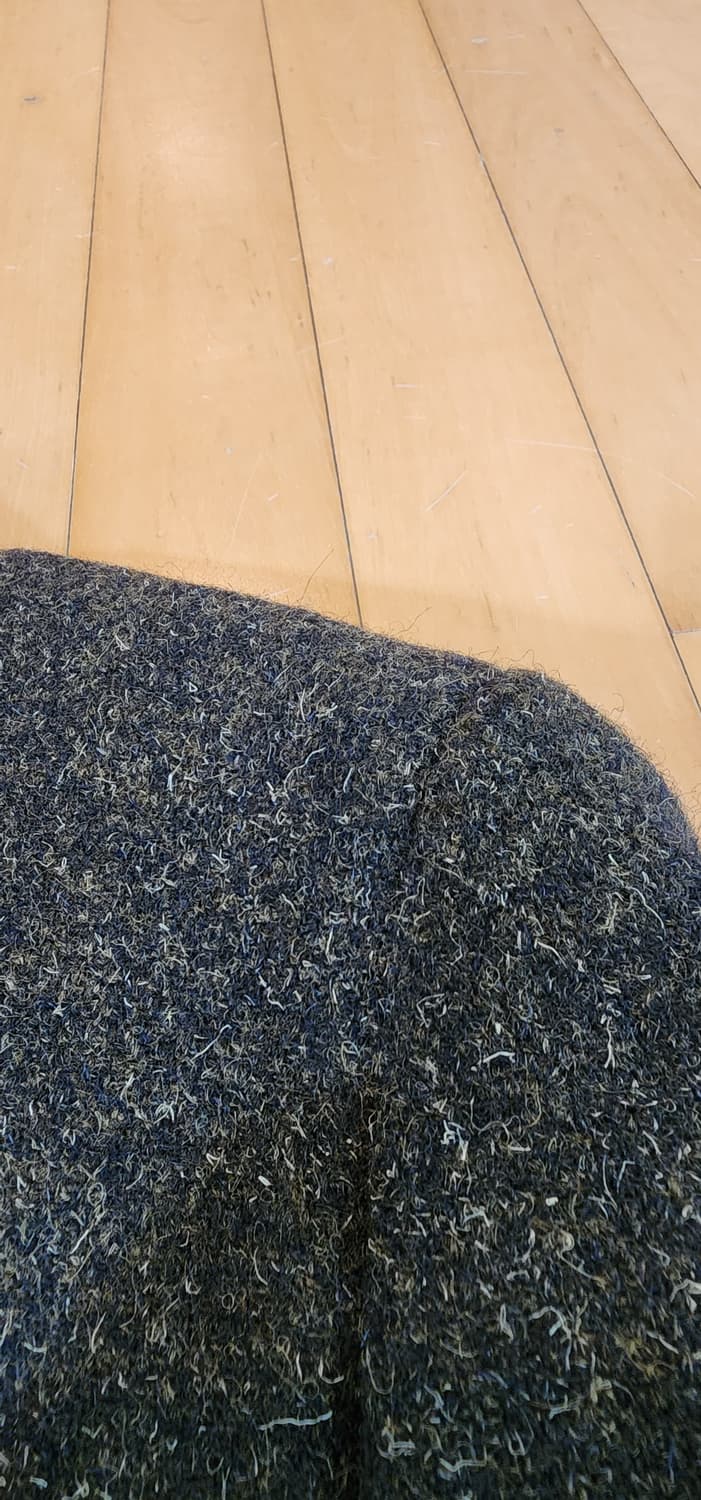카키브라운 트위드 모직자켓 XL 상품이미지9