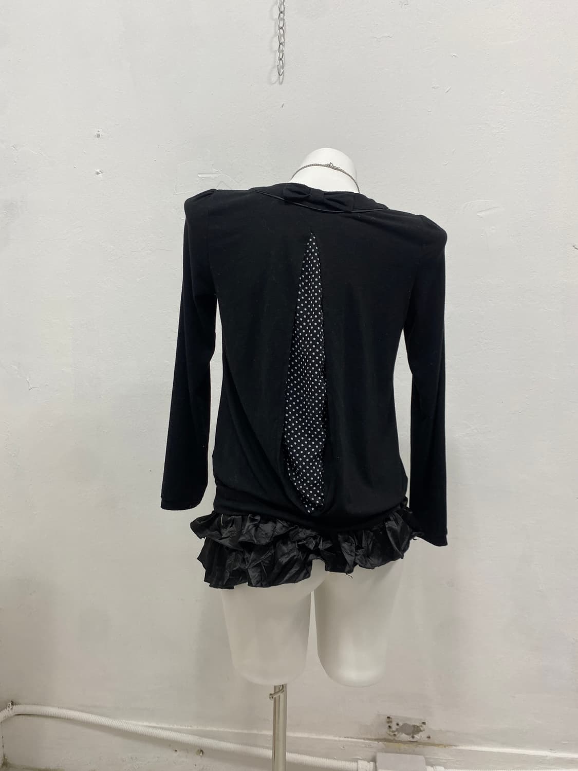 [SORRIDERE] 소리데레 공겜여주 로걀 도트 블라우스 상품이미지4