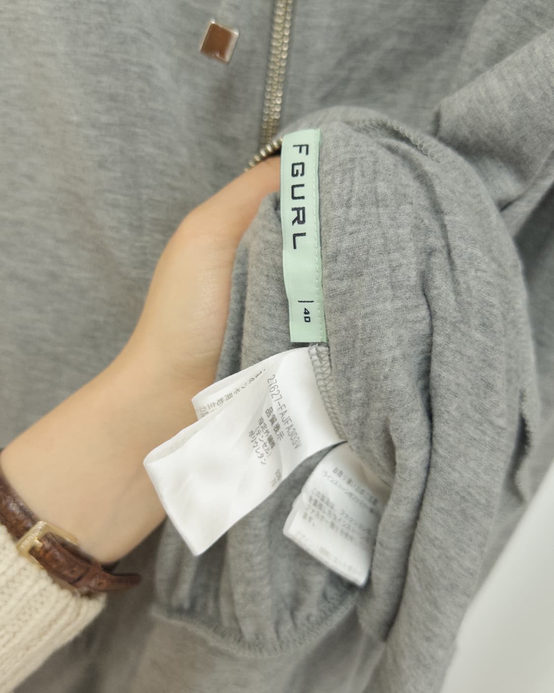 [FOXEY FGURL] crease two-way hoodie 상품이미지10