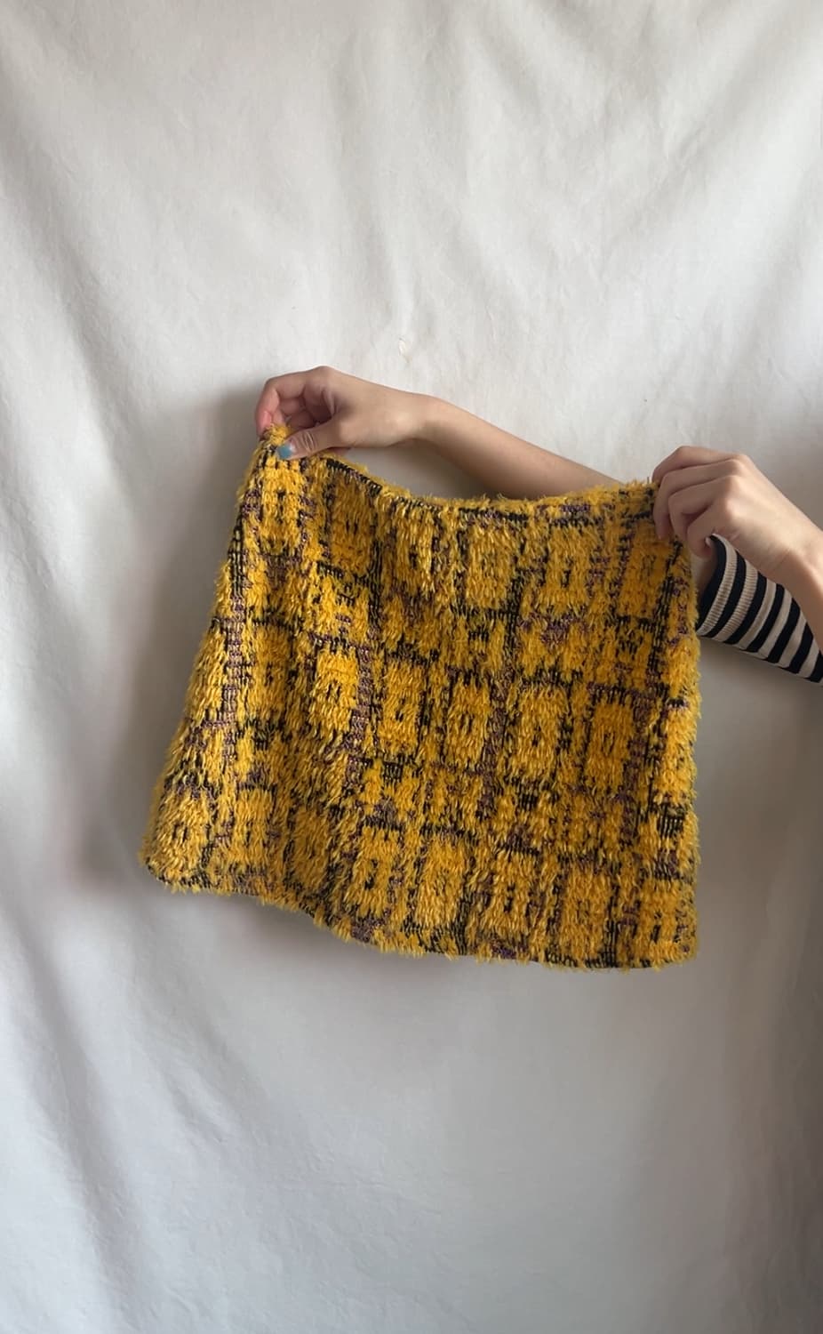 yellow vintage pattern mini skirt 상품이미지1