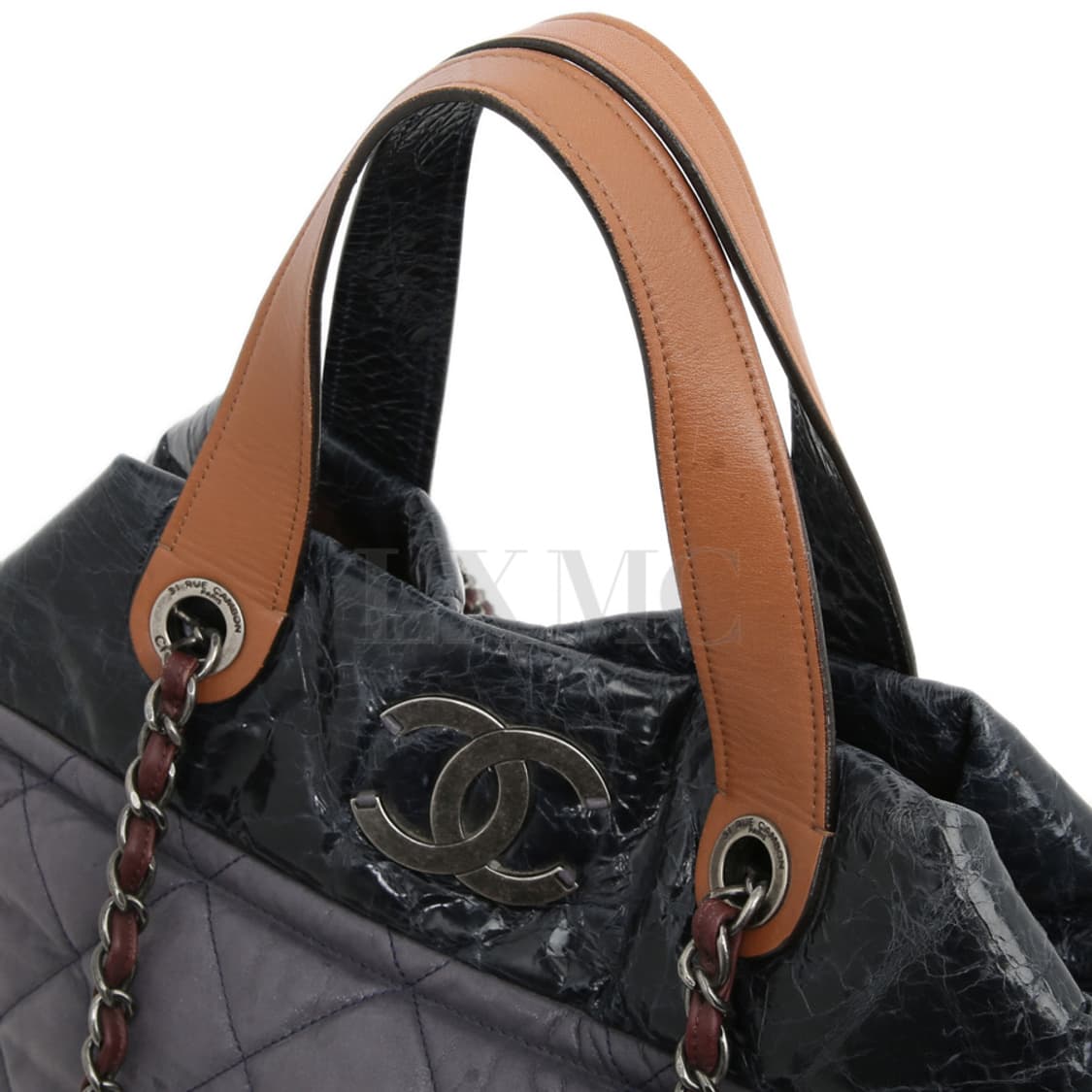 샤넬 인더믹스 체인 숄더 토트 보스턴백 A49682 상품이미지6