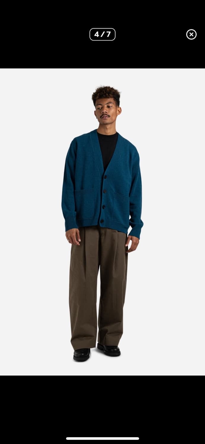 스튜디오 니콜슨 aire 램스울 가디건 M 상품이미지4