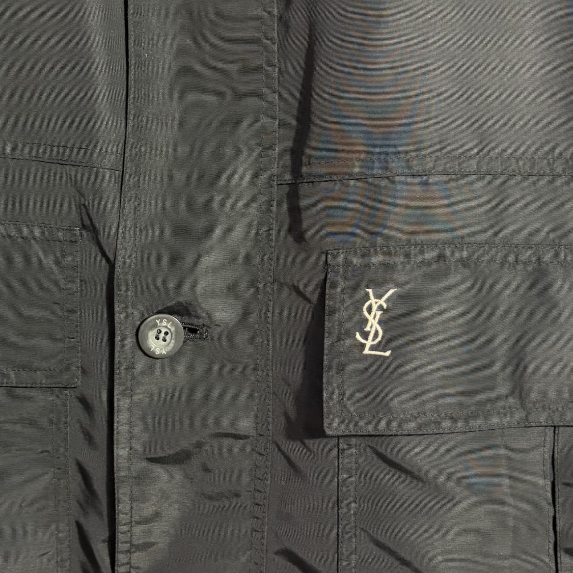 입생로랑 블랙 미니멀 하프 자켓 상품이미지2