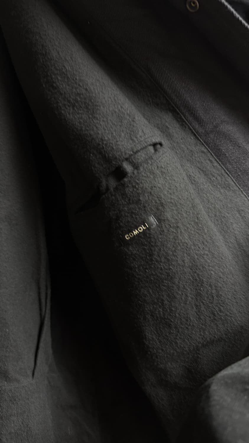 25AW 코모리 레더카라 데님 자켓 상품이미지3