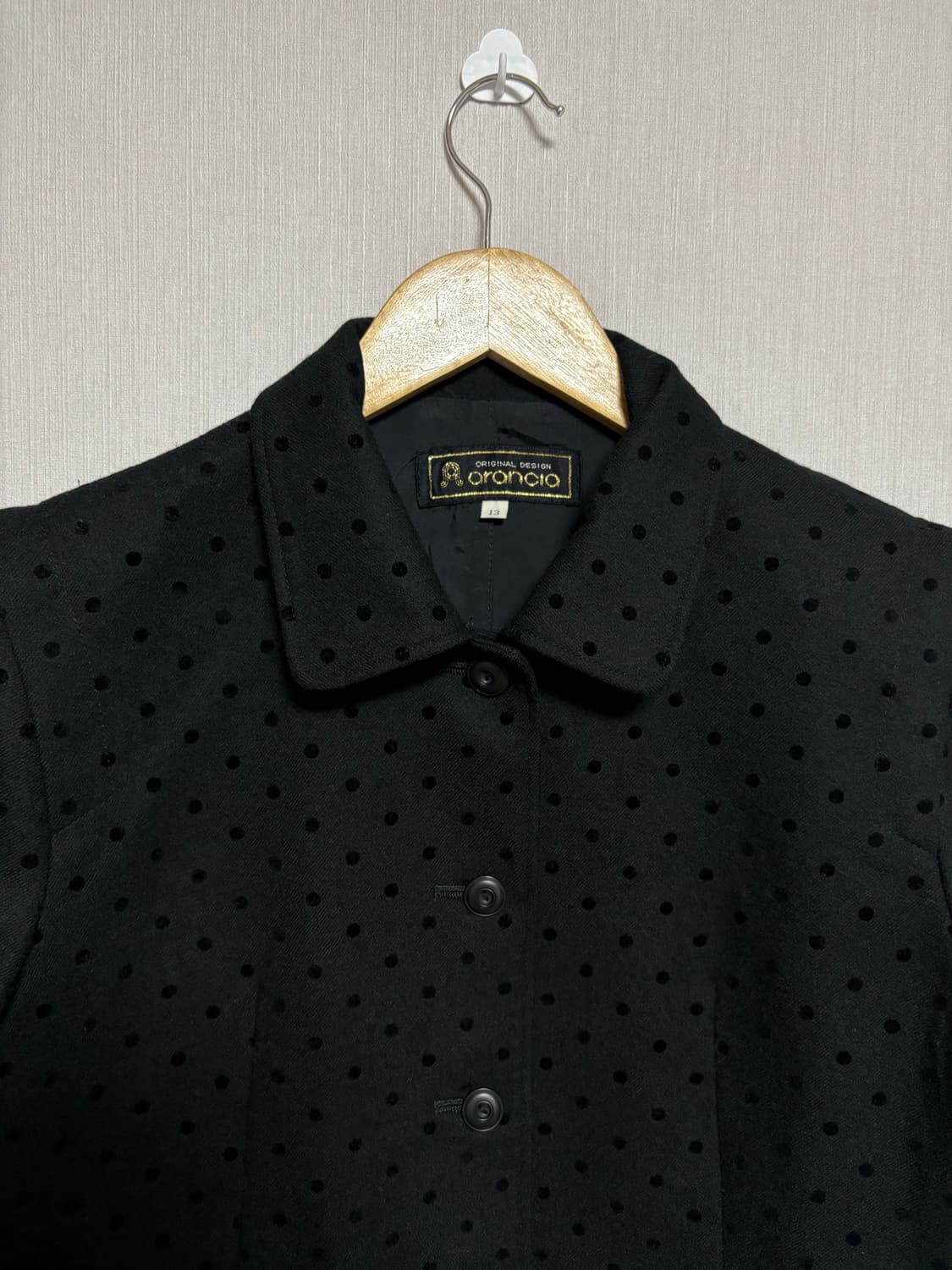 블랙 도트 울 숏자켓 상품이미지6