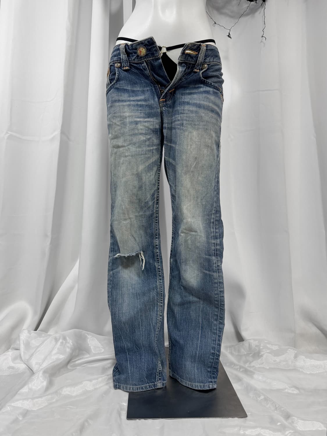 detail denim pants 상품이미지2