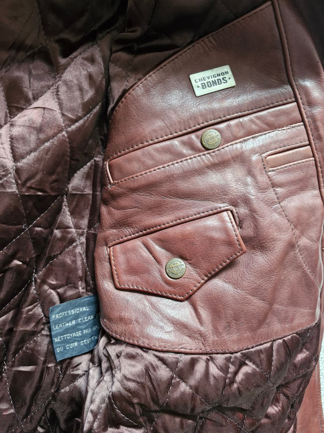 쉐비뇽 카우하이드 플라잉 봄버자켓  상품이미지9