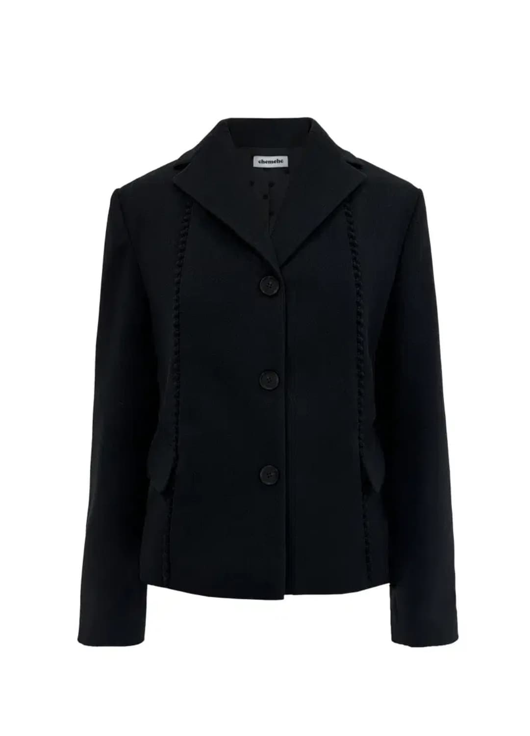 체메씨 폼 보우 자켓 블랙 상품이미지1
