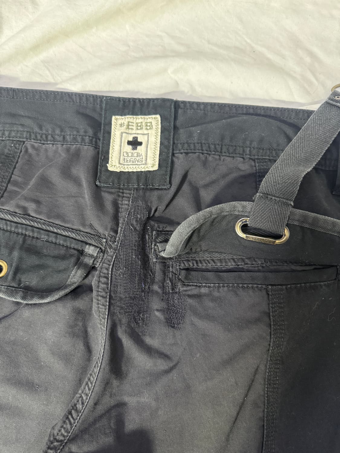 Cook jeans 패널 본디지 카고 팬츠 y2k vkei 상품이미지6