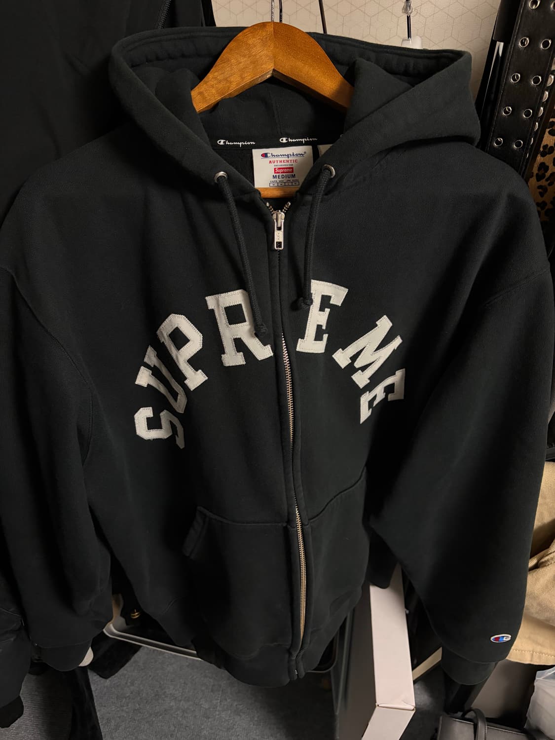 슈프림 챔피온 후드집업 M 상품이미지1