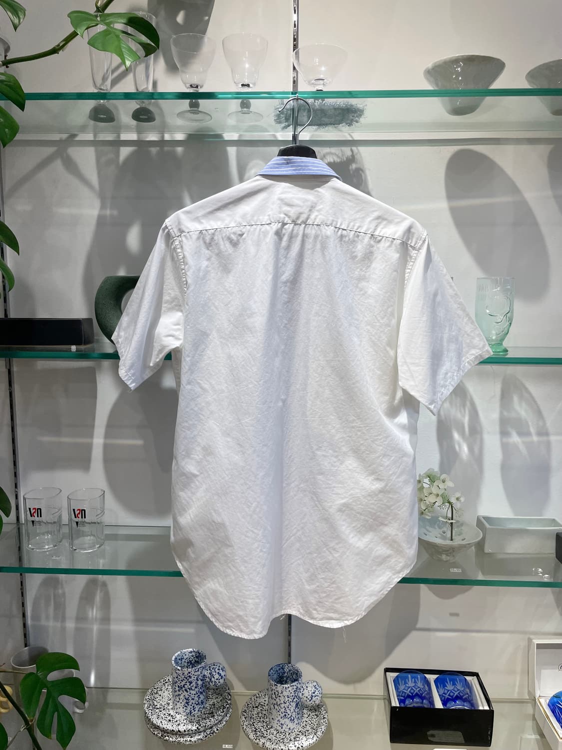 요지야마모토 뿌르옴므 patchwork shirt 상품이미지2