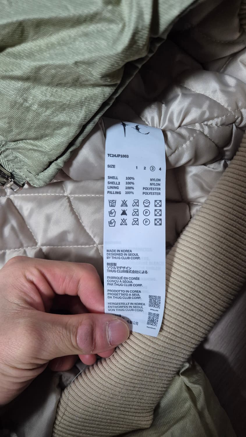 떠그클럽 더블 플라잉 바이오 자켓 베이지 3사이즈 상품이미지4