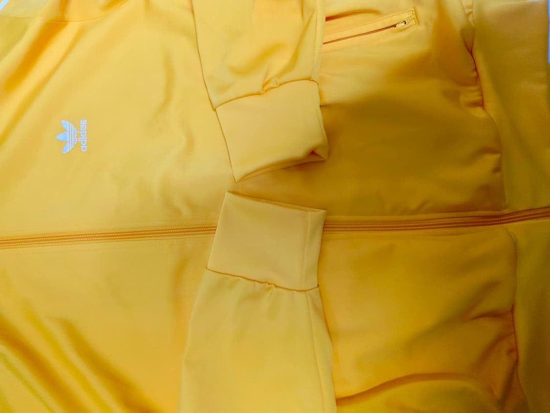 [아디다스] Y2K 근본 옐로우 화이트 삼선 파이어버드 트랙탑 져지 XL 상품이미지2