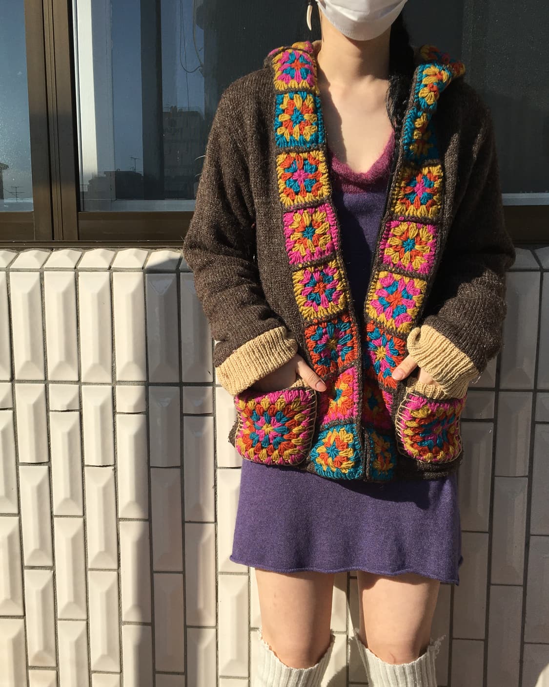 Titicaca knit hood zip up 상품이미지1