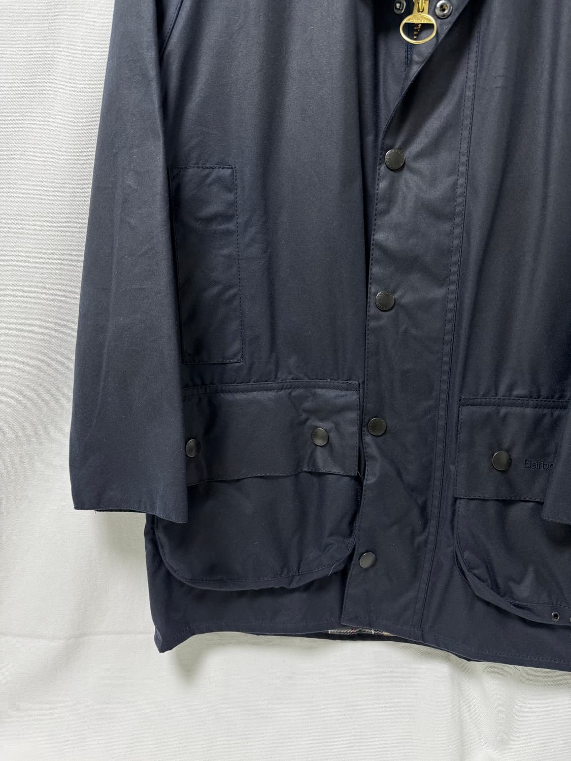 바버 뷰포트 왁스 자켓 네이비 38 상품이미지6