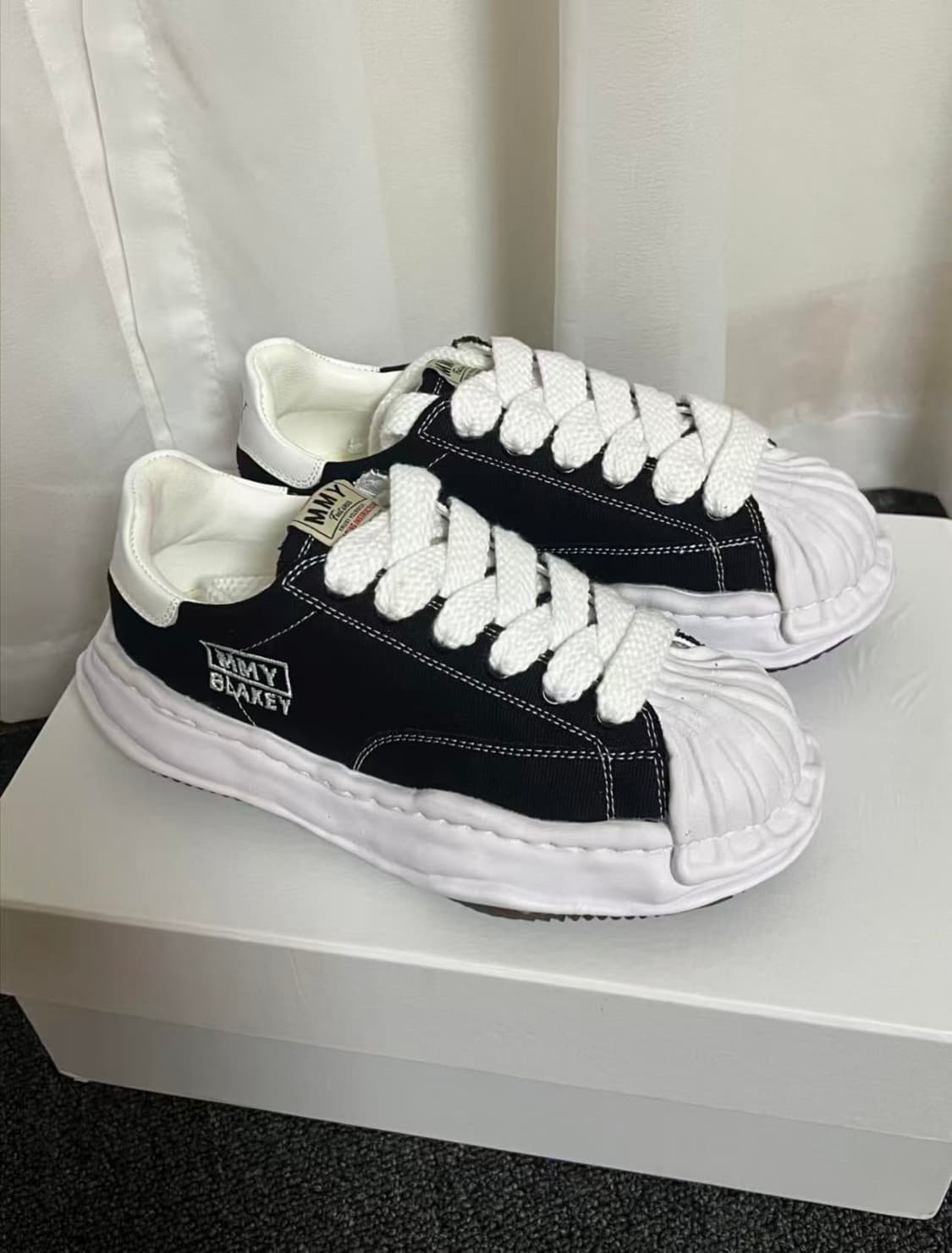 종 미하라 야스히로 블레이키 OG 솔 캔버스 로우탑 265mm 상품이미지4