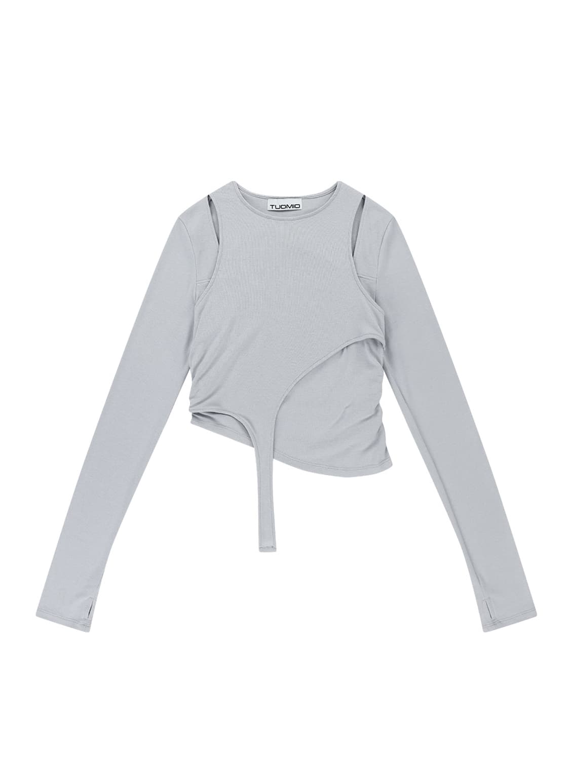 뚜오미오 셔링 레이어드 티셔츠 코이세이오 오호스 샵페어리 스컬프터 상품이미지1