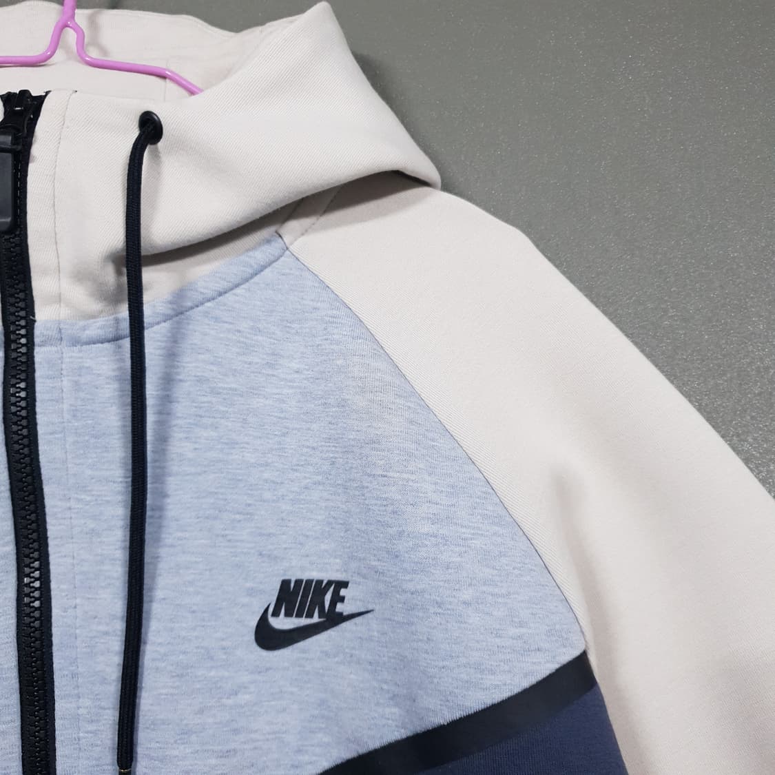 110 (2XL) 나이키 테크팩 플리스 윈드러너 배색 후드집업 후디 자켓 상품이미지3