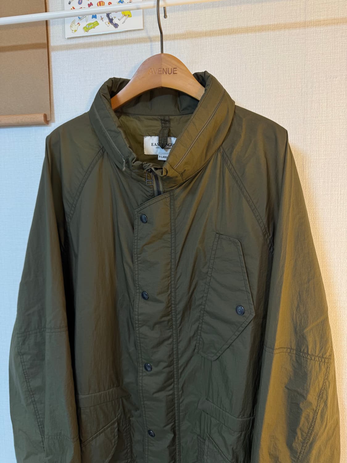 [XL]이스트로그 RAF 라이트 올리브 립스탑 나일론 자켓 상품이미지3