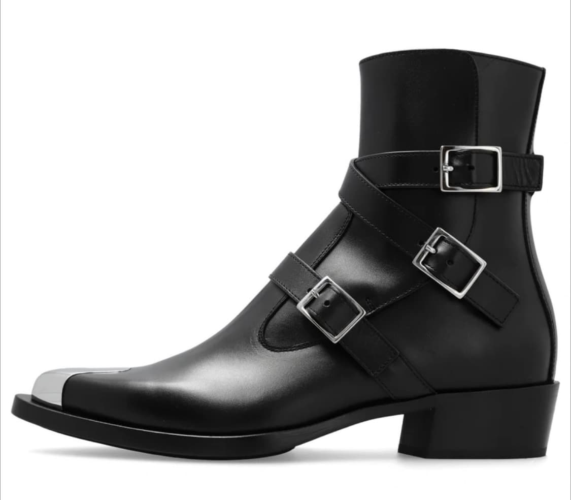 Alexander McQueen 알렉산더 맥퀸 메탈 스트랩 부츠 상품이미지1