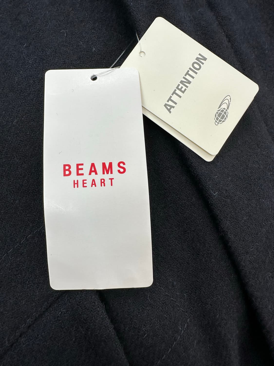 BeAMS 빔즈 울 모즈 코트 M-51 M-65 후드 다크 네이비 L 상품이미지4