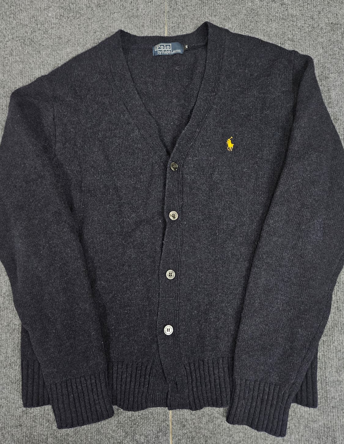 폴로 랄프로렌 블랙 울 가디건 급처 상품이미지1