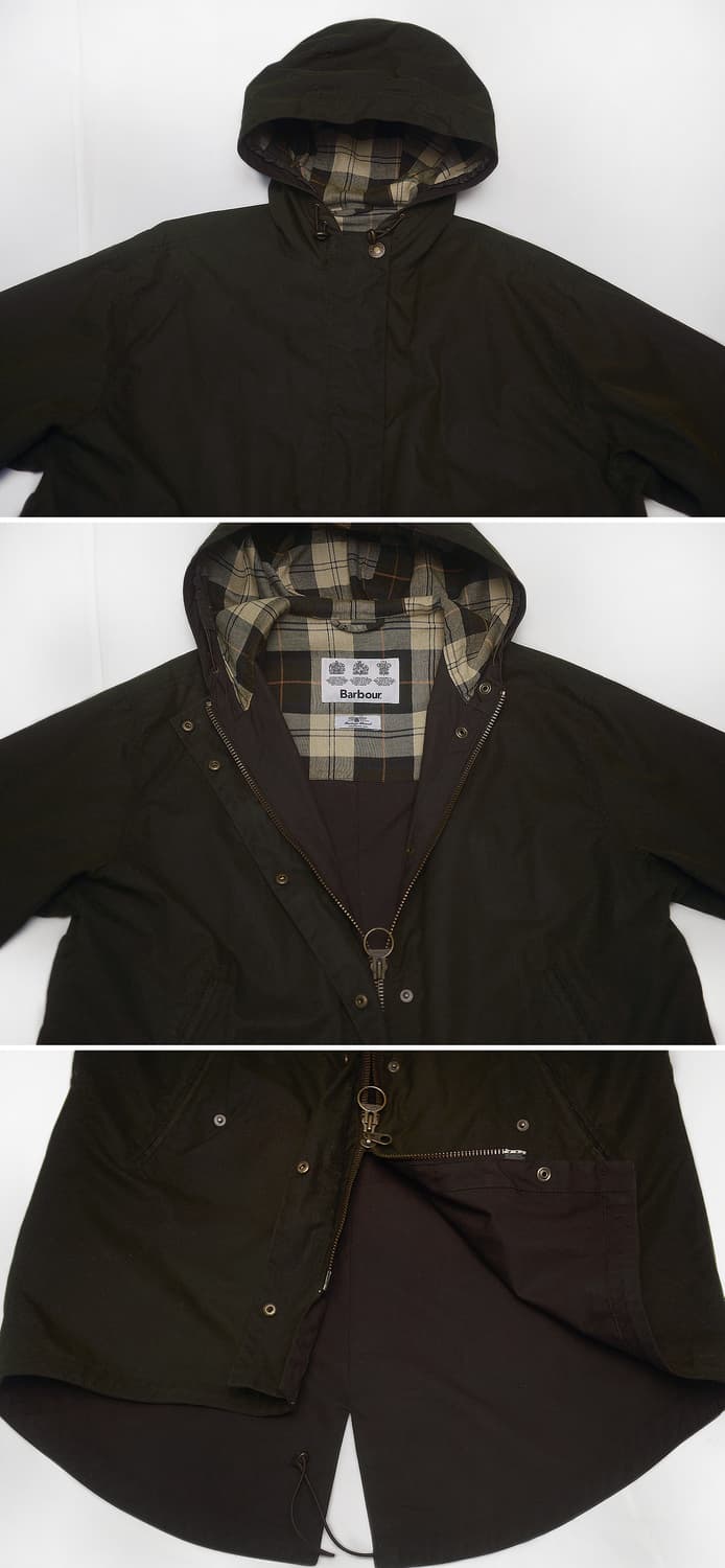 바버 토렌트 피쉬테일 후드 야상 왁스 자켓 (UK12 / EU38) 상품이미지4
