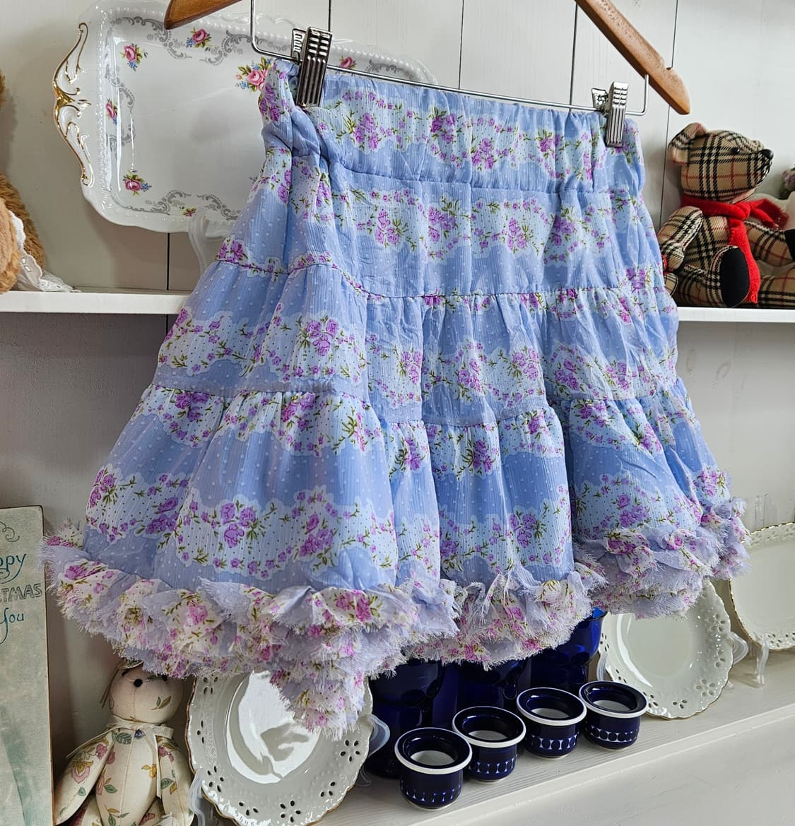 플라워 티어드 스커트 상품이미지2