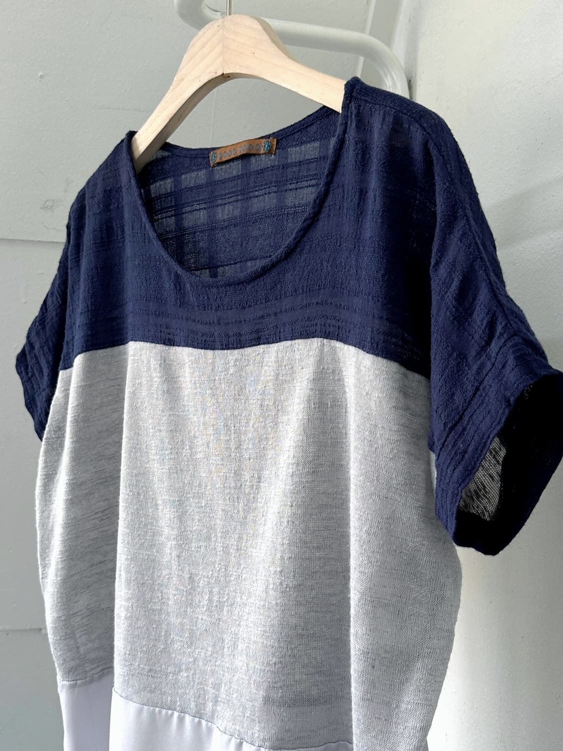 Design two tone panel wide top 상품이미지6