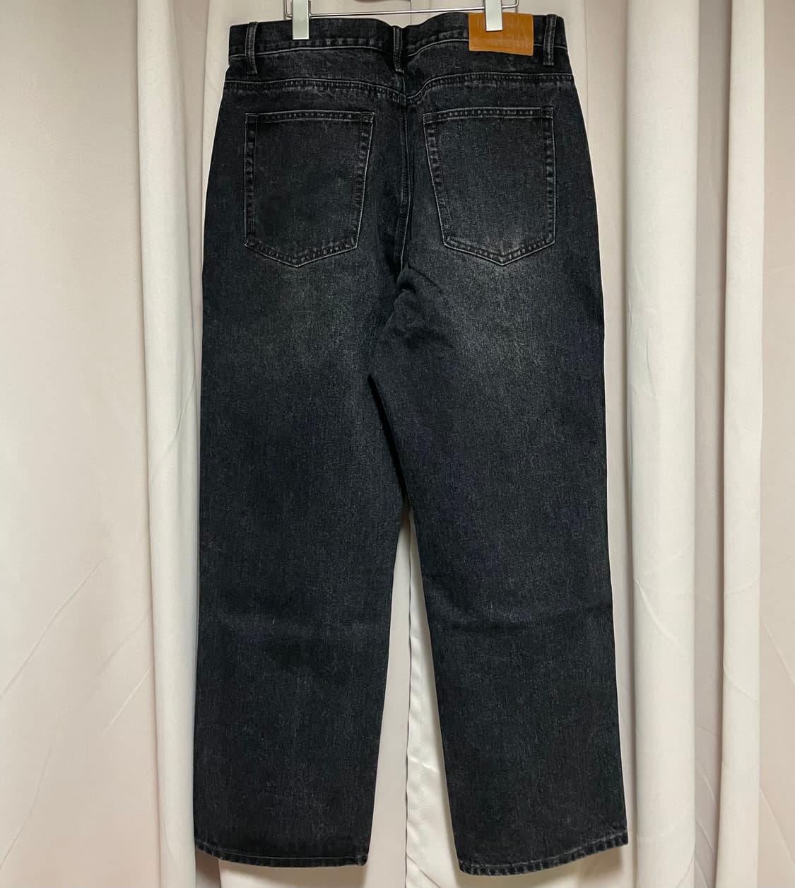 [XL] 위캔더스 OPEN SEAM DENIM PANTS (BLACK) 상품이미지2